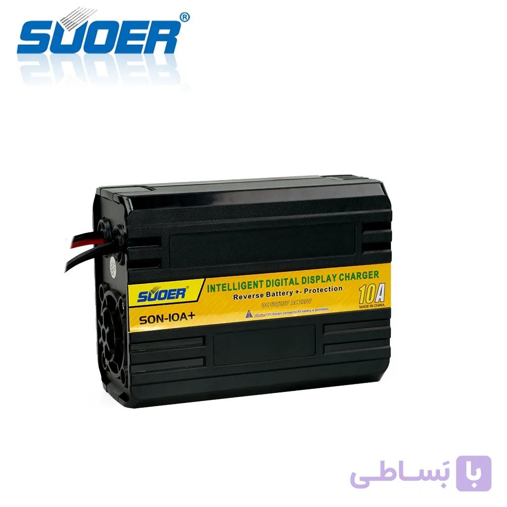 شارژر باتری 10 آمپر 12/6 ولت  برند سوئر مدل SON-10 پلاس — تصویر 1