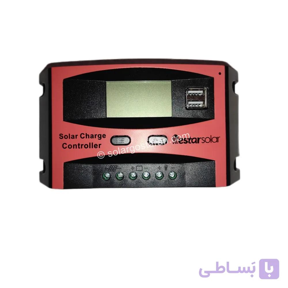 شارژ کنترلر 10 آمپر 12/24 ولت PWM برند Restar Solar مدل RTC1024 — تصویر 1