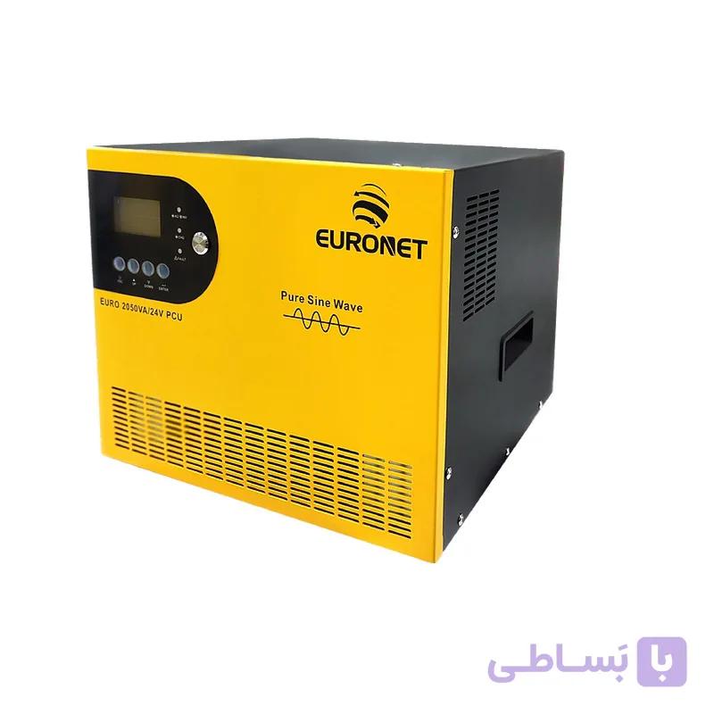 یو پی اس لاین اینتراکتیو 3500 وات 24 ولت یورونت با قابلیت اتصال پنل خورشیدی — تصویر 1