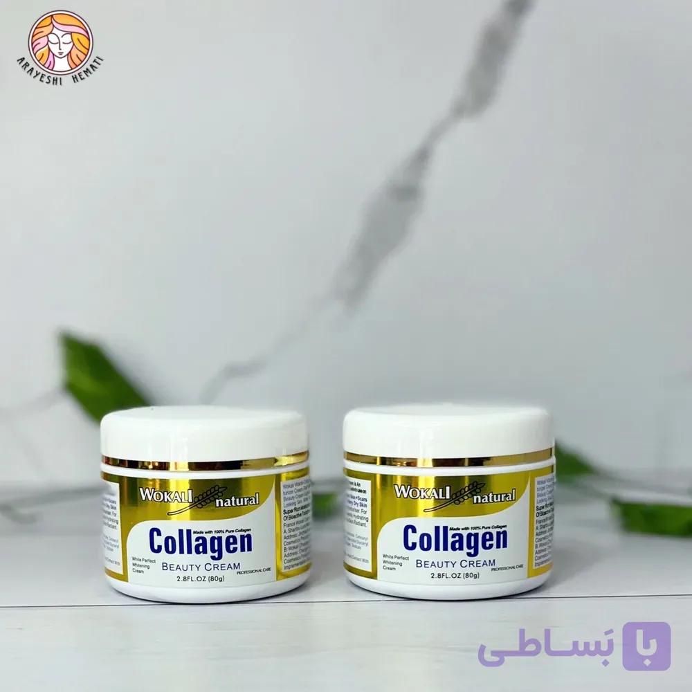 کرم مرطوب کننده کلاژن ساز وکالی WOKALI