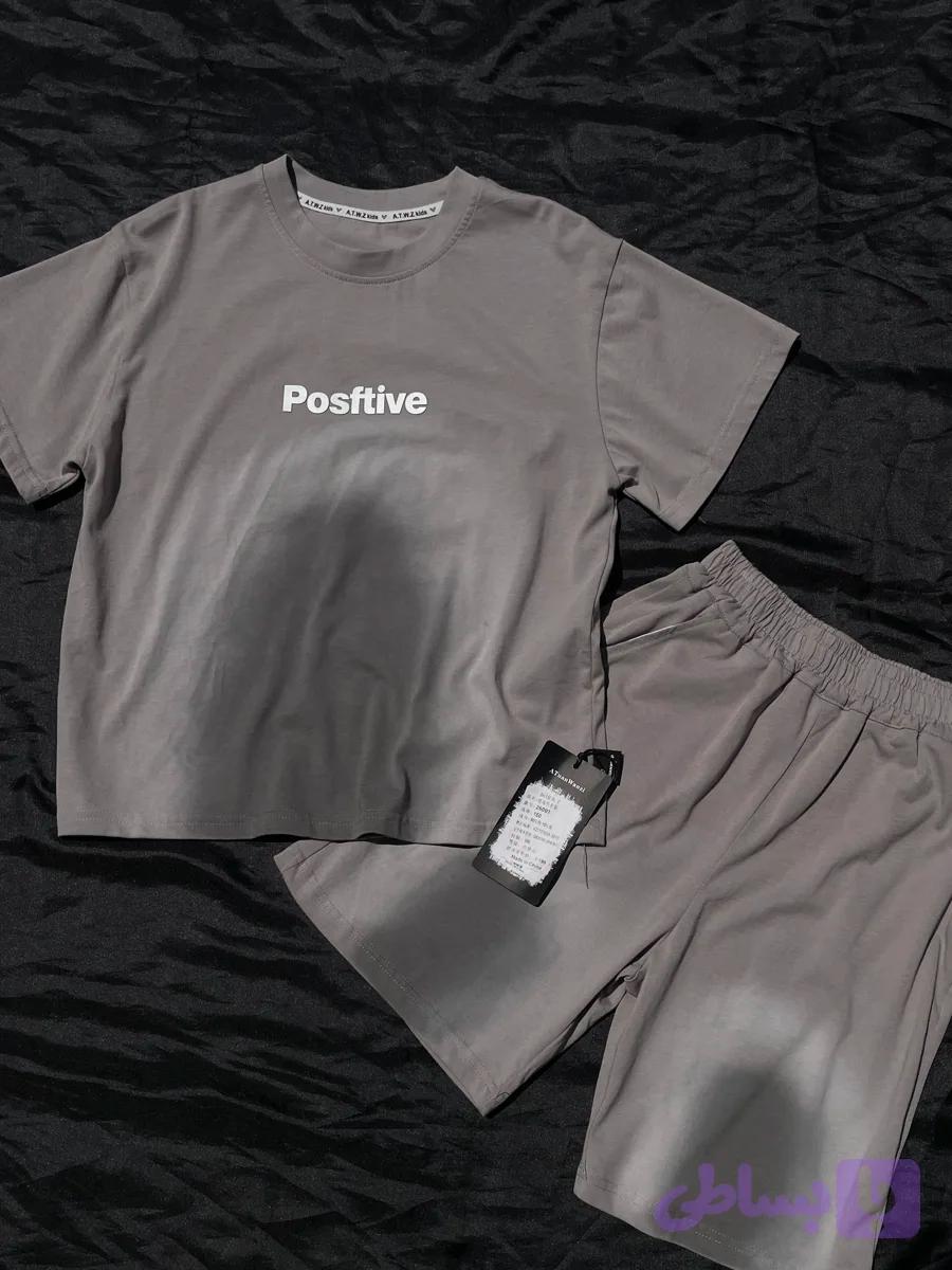 ست ۲ تکه تیشرت شلوارک بچه گانه مدل postfive نخ پنبه