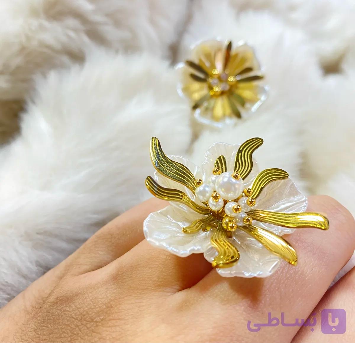 انگشتر زنانه و دخترانه فانتزی/مجلسی/رنگثابت/دو مدل موجود
