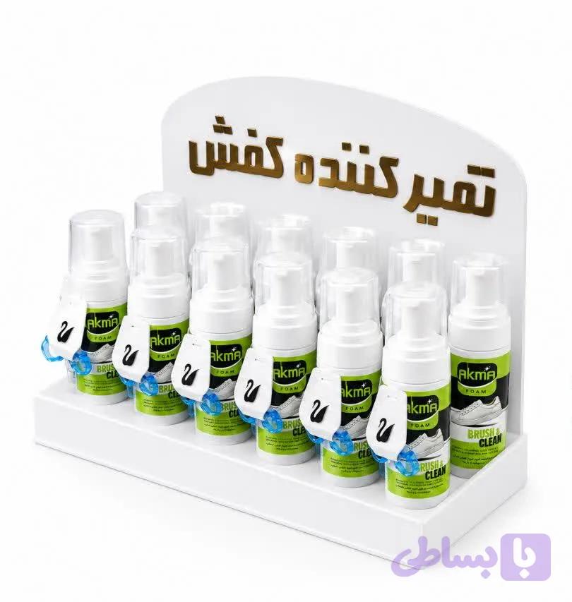 فوم تمیزکننده کفش آکما + استند (۱۰ عدد)