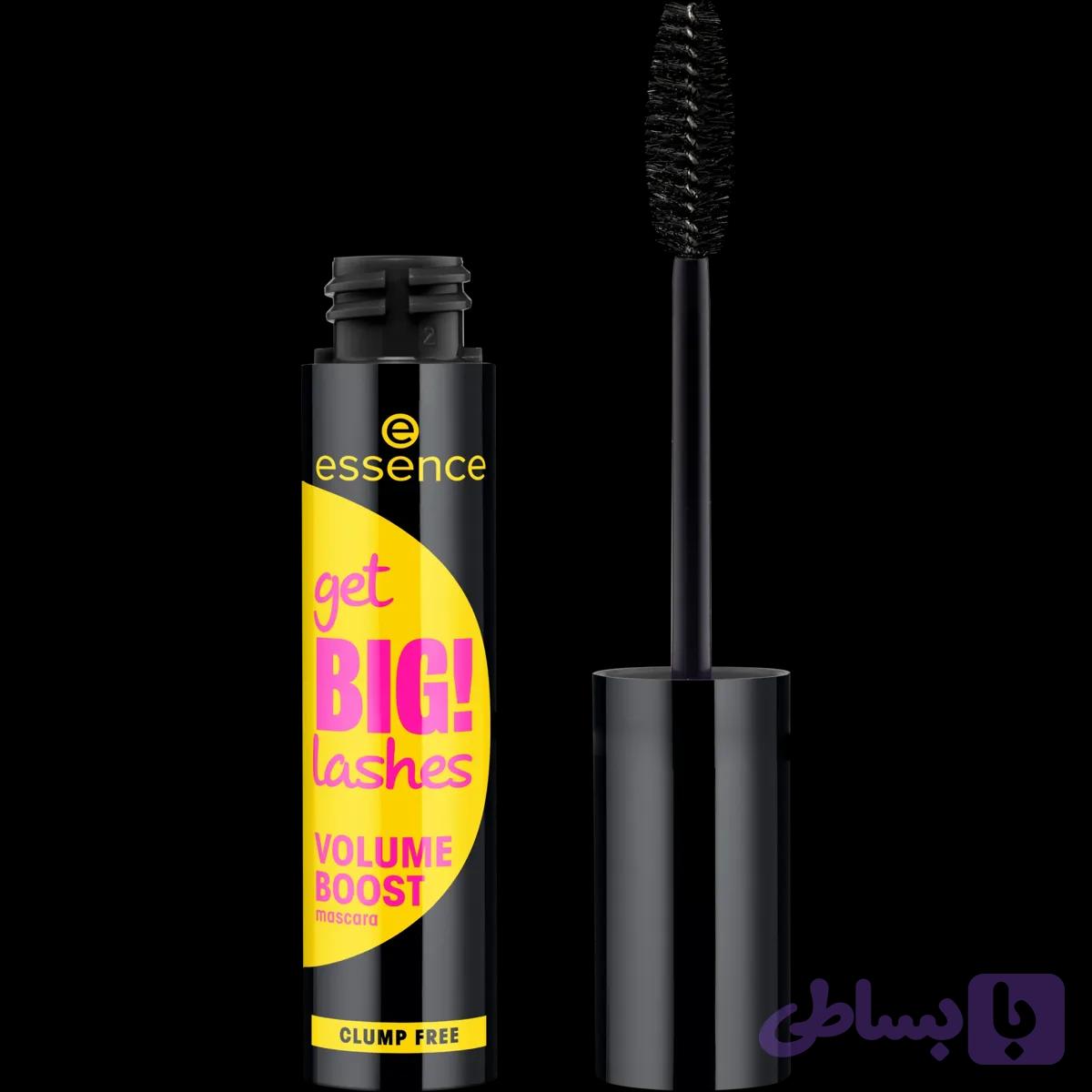 ریمل حجم‌دهنده اسن Essen مدل Get BIG! Lashes Volume Boost Mascara مشکی