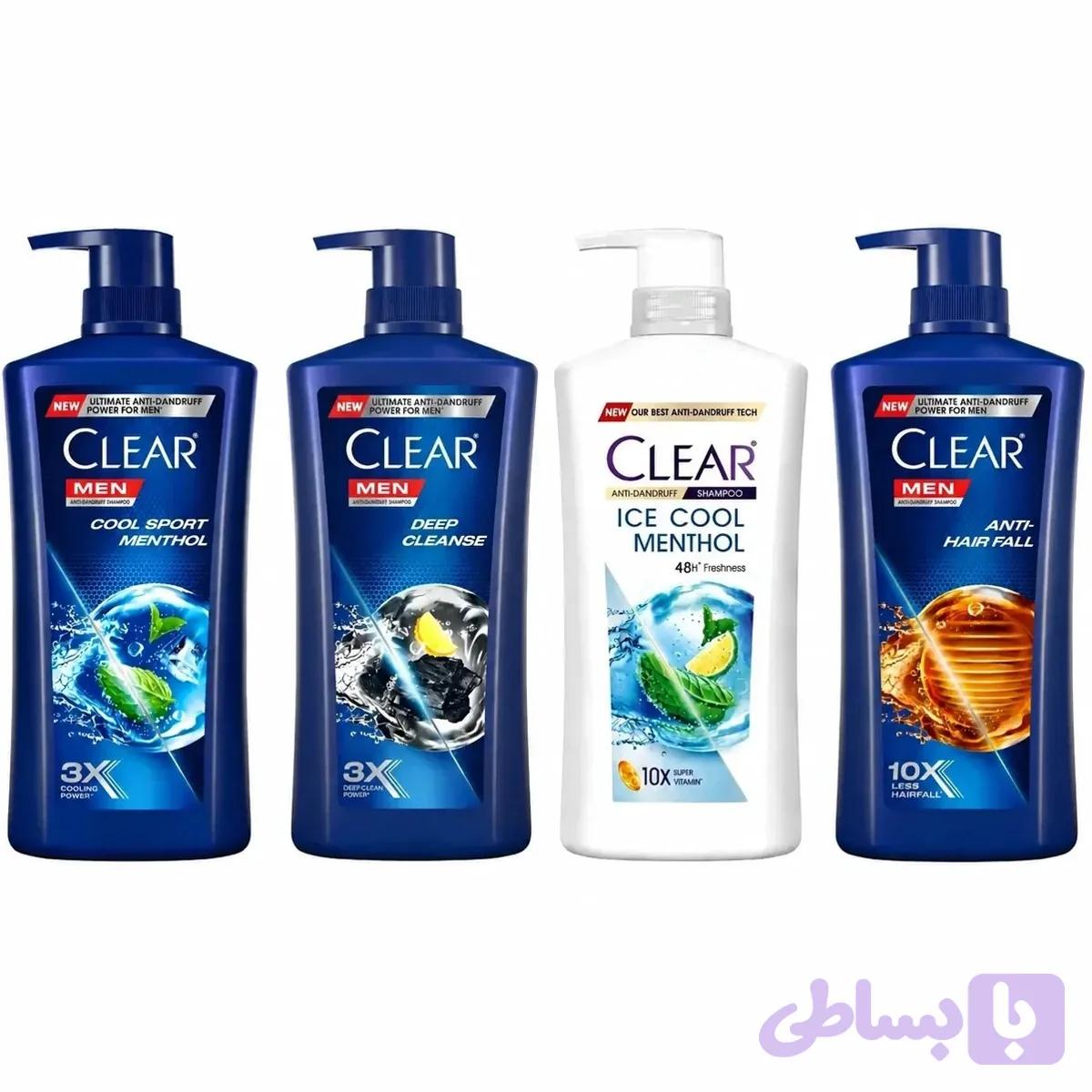 شامپو ضد شوره مردانه کلییر CLEAR مدل Deep Cleanse حاوی زغال فعال حجم ۶۵۰ میلی‌لیتر
