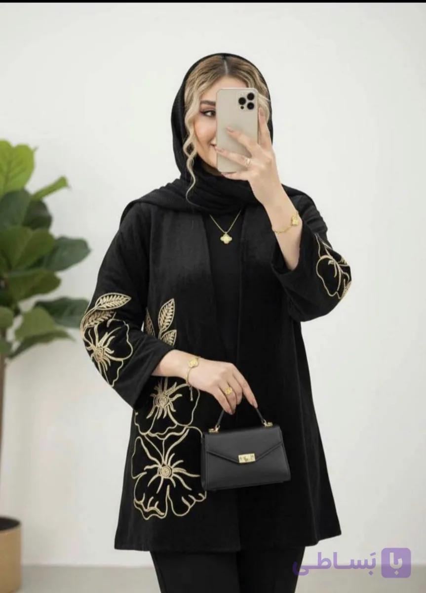 مانتو زنانه گلرخ مخمل ، ارسال رایگان