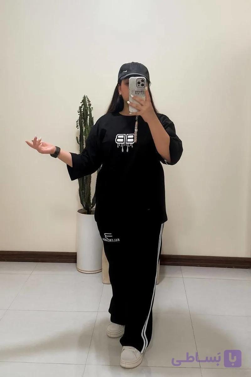 ست توینک شلوار زنانه BB مشکی ، ارسال رایگان