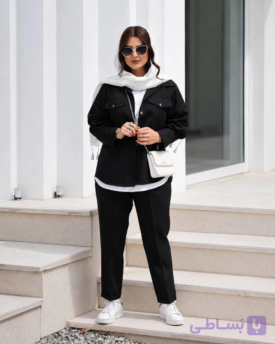 ست مانتو شلوار زنانه مریم ، ارسال رایگان