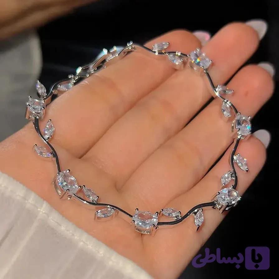 دستبند گل لاله سفید