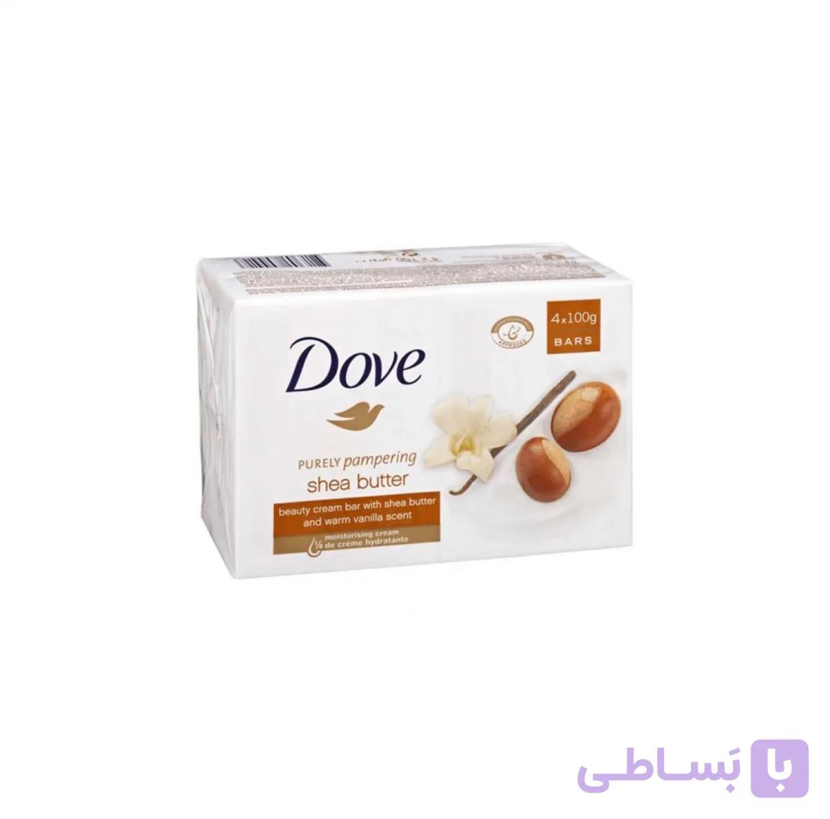 صابون Dove با عصاره شی باتر و وانیل وزن ۹۰ گرمی