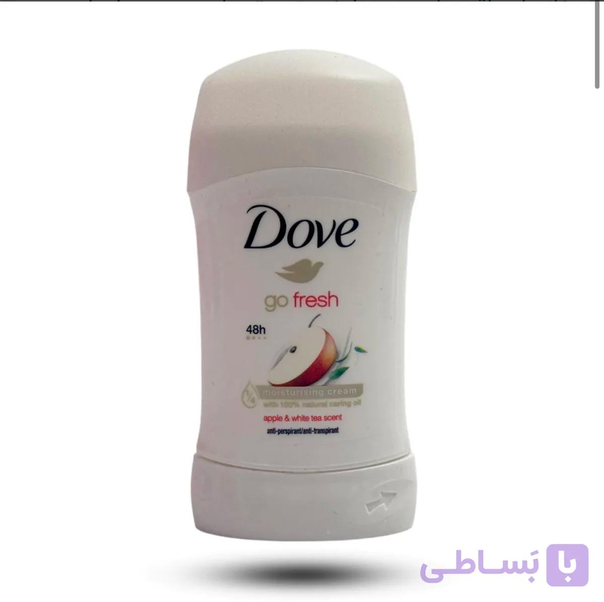استیک ضد تعریق زنانه داو سری Go Fresh رایحه سیب و چای سفید وزن 40 گرم