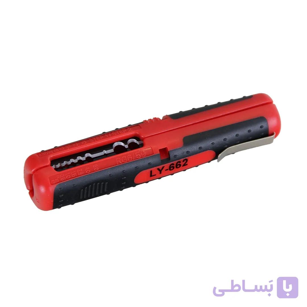 انبر کابل لخت کن دستی OPT مدل LY-662 (کواکسیال RG59/RG6 و سیم برق ۰.۵ تا ۶) — تصویر 1