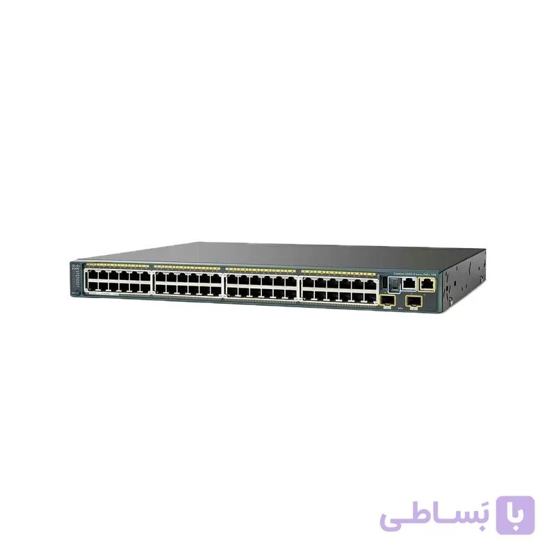 سوئیچ سیسکو WS-C2960S-48FPD-L | سوئیچ 48 پورت گیگابیتی PoE+ با +10G SFP — تصویر 1