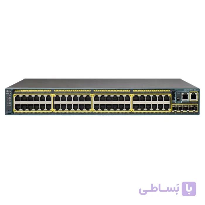 سوئیچ سیسکو WS-C2960S-48FPS-L | سوئیچ 48 پورت گیگابیتی PoE+ با 4 پورت +SFP — تصویر 1
