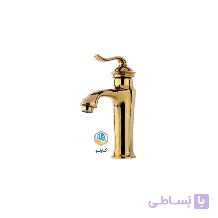 شیر روشویی مدل بامبو قاجاری طلایی