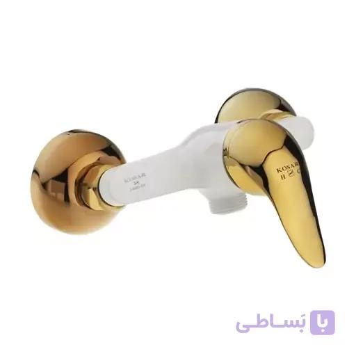 شیر توالت مدل اردکی سفید طلا