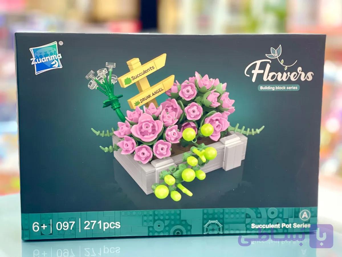 ساختنی گل و گلدان (لگو گل 271 قطعه)