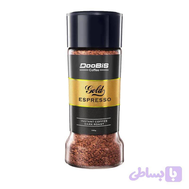 محصول نمونه تستی اسپرسو فوری گلد دوبیس - 100 گرم