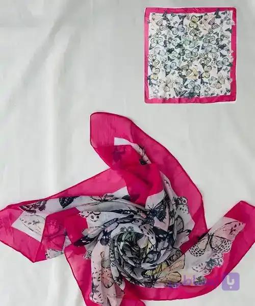 روسری حریر زنانه پروانه