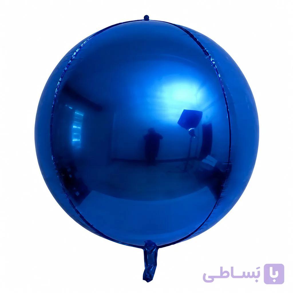 بادکنک فویلی اوربز آبی متالیک تیره | متالیک براق — تصویر 1