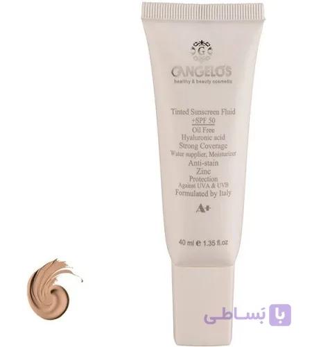 فلوئید ضد آفتاب رنگی گانگلوسSPF ++ 50 Natural Beigeمیلی‌لیتر