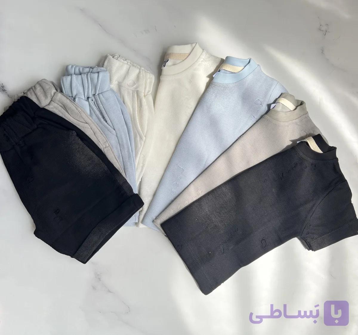 تیشرت شلوارک زاپدار — تصویر 1