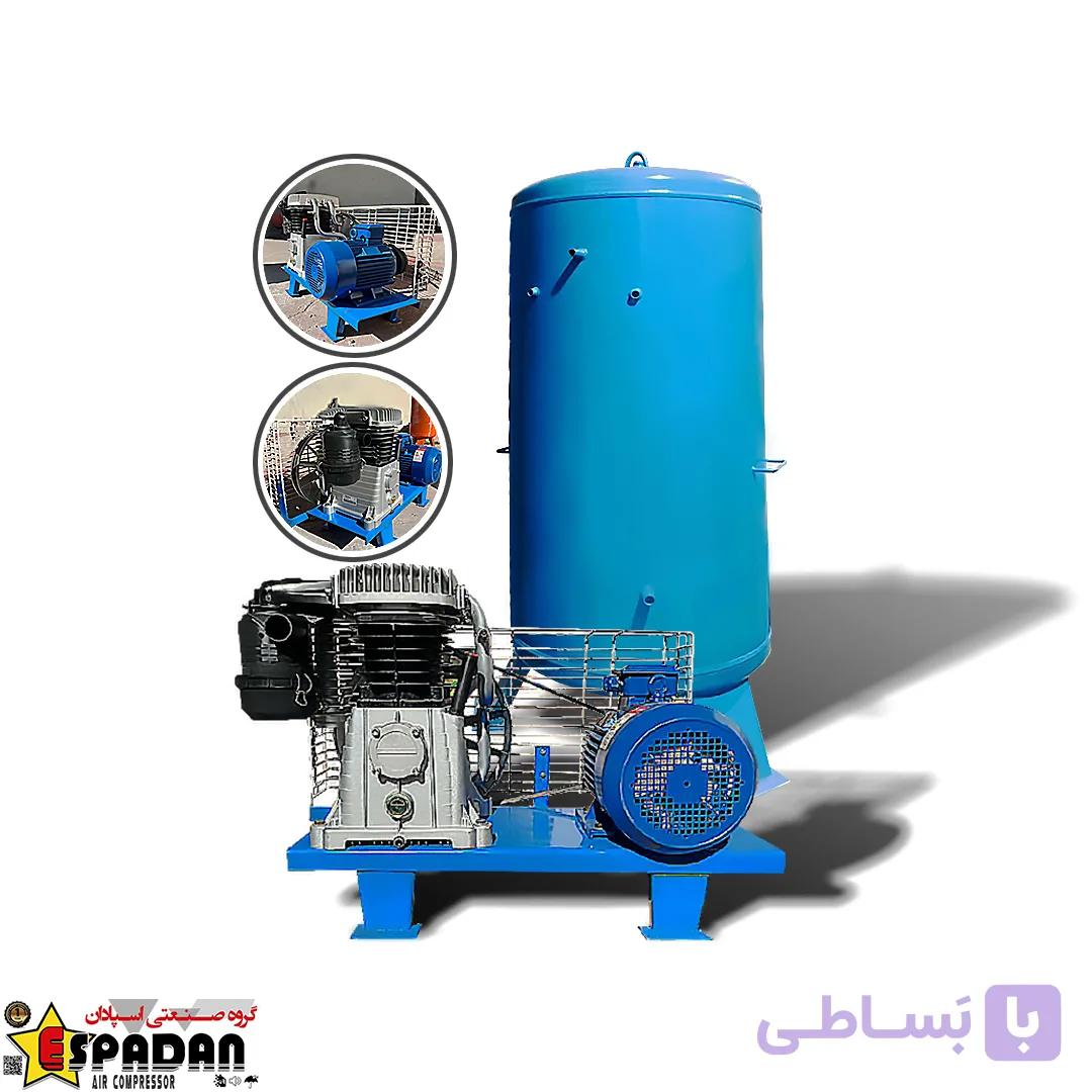 کمپرسور هوا ایتالیایی۱۰۰۰ لیتری مدل ICH-1000 — تصویر 1