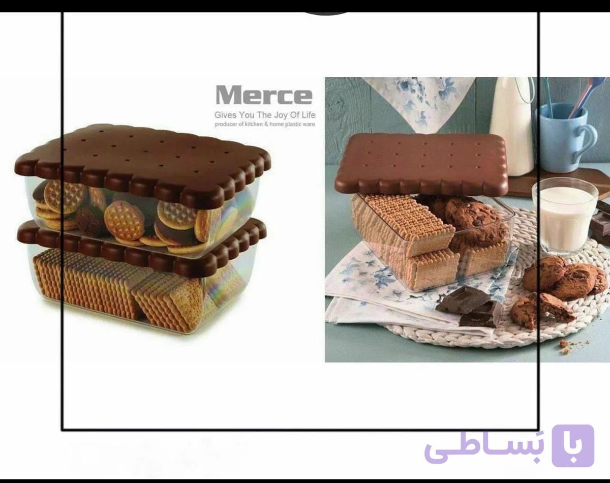 ظرف اکرولیک طرح بیسکویت
