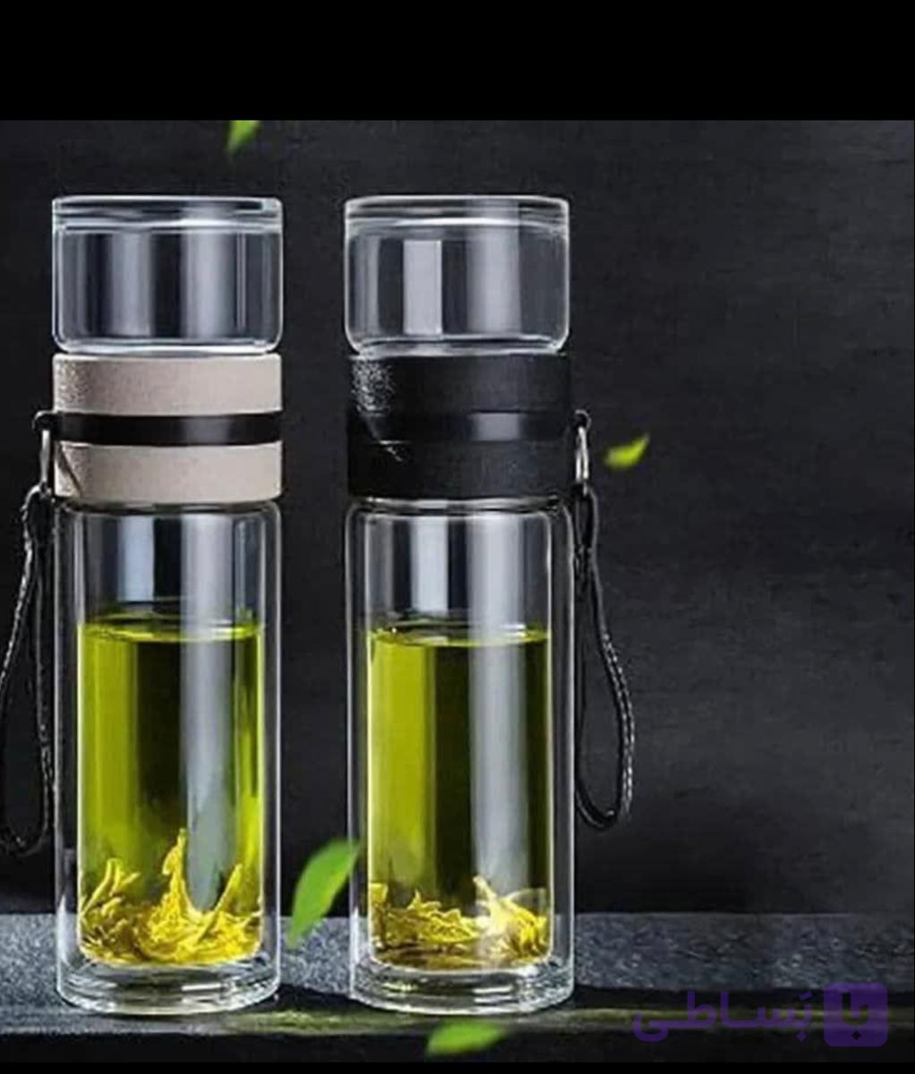 فلاکس چای ودمنوش شیشه ای باصافی جدا