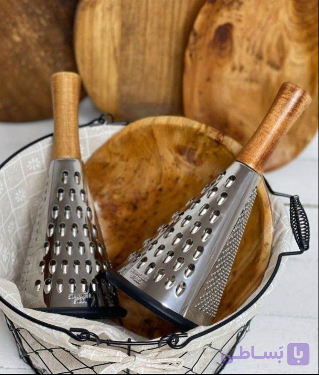 رنده هرمی دسته بامبو بزرگ