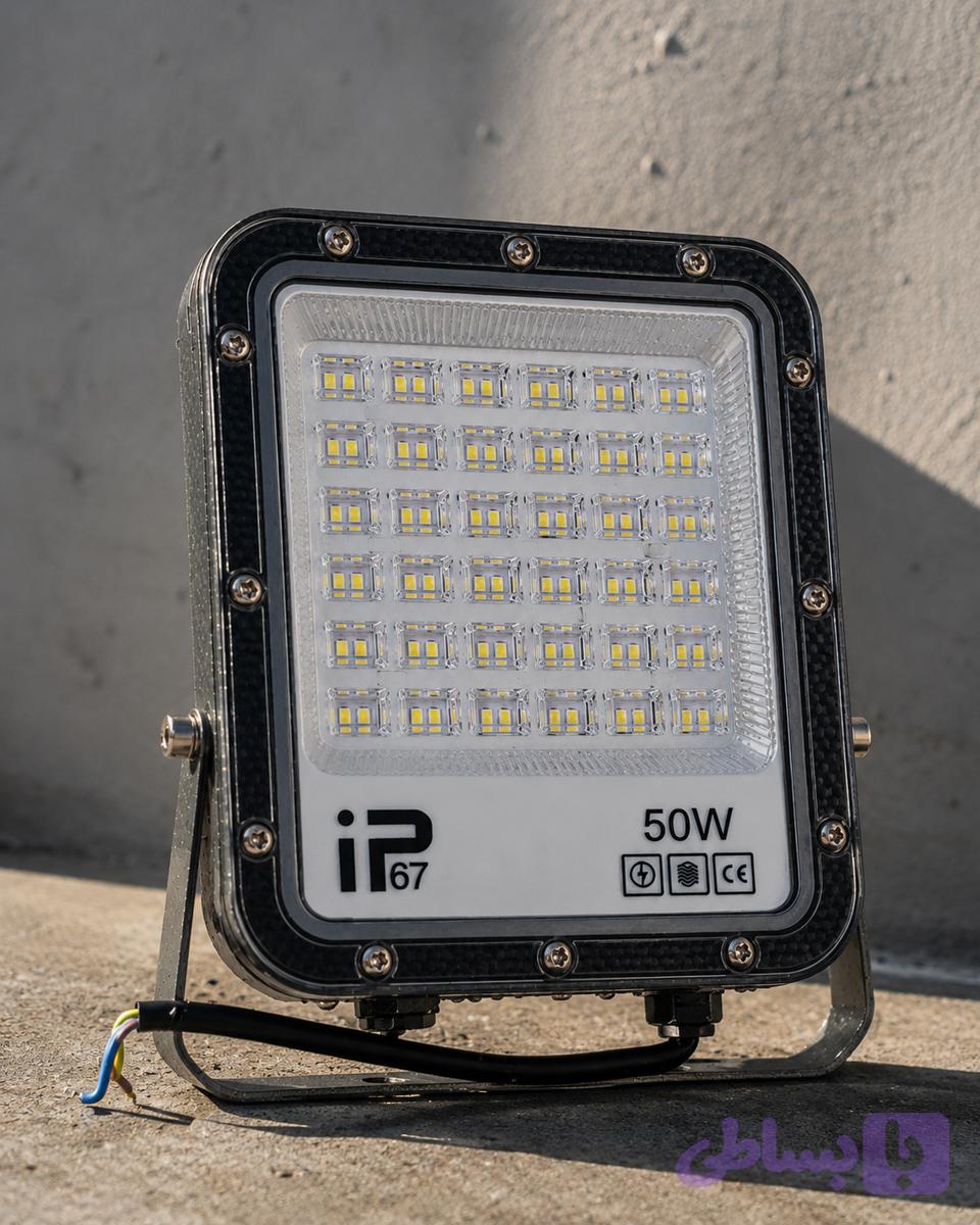 پروژکتور 50 وات LED مهتابی سایروکس — تصویر 1