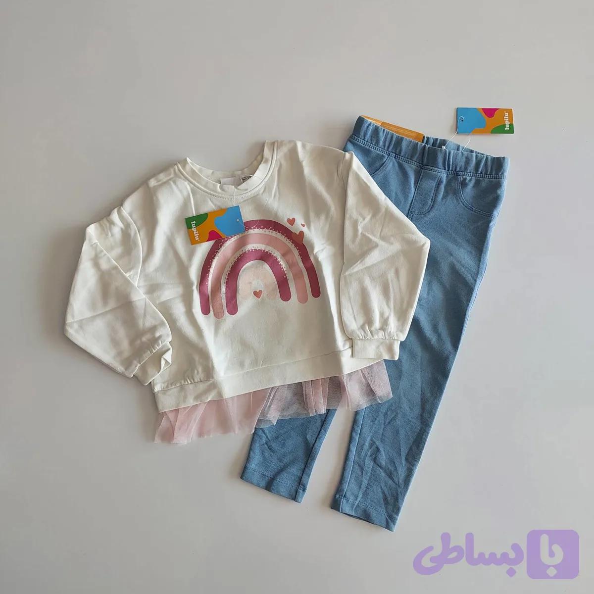 پک بلوز و شلوار دورس دخترانه lupilu کد 692 — تصویر 1