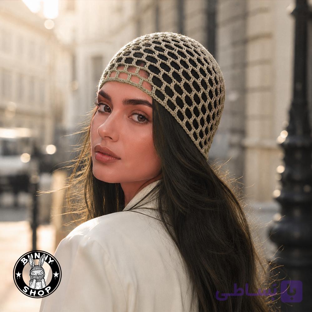 کلاه قلاب بافی زنانه -کد ۱۰۳- ترند تابستانی