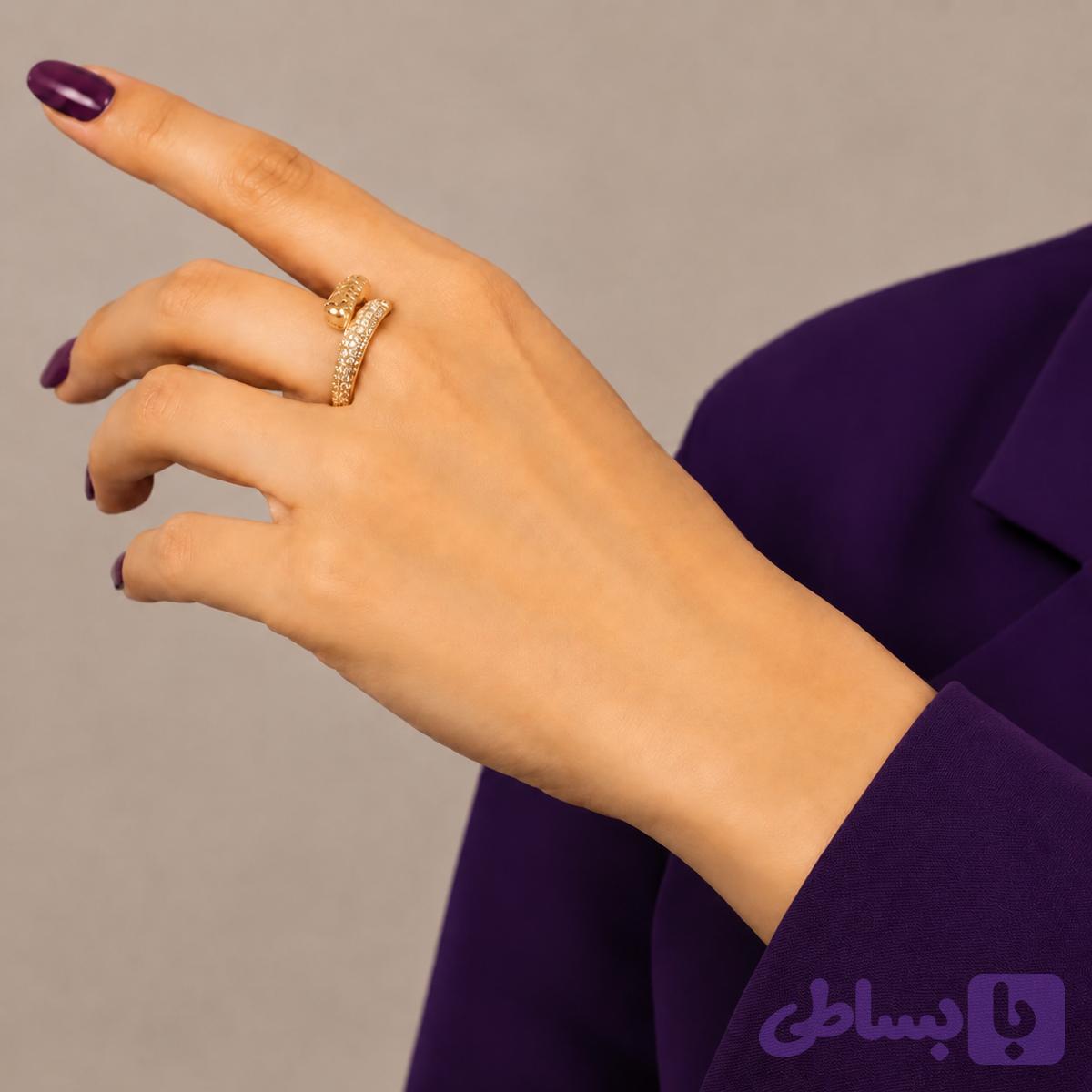 انگشتر ژوپینگ طرح رخساره