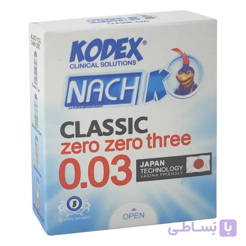 کاندوم ناچ کدکس 0.03 بسته 3عددی