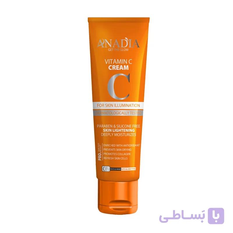 کرم مرطوب کننده آنادیا مدل Vit C حجم 150 میلی‌لیتر