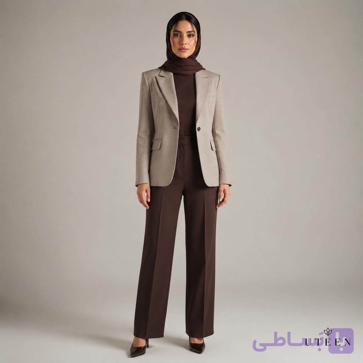 گاباردین نیم بگ پارچه چینی — تصویر 1