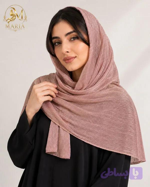 شال شاین حریر زنانه مجلسی | شال براق سبک 120190 — تصویر 1