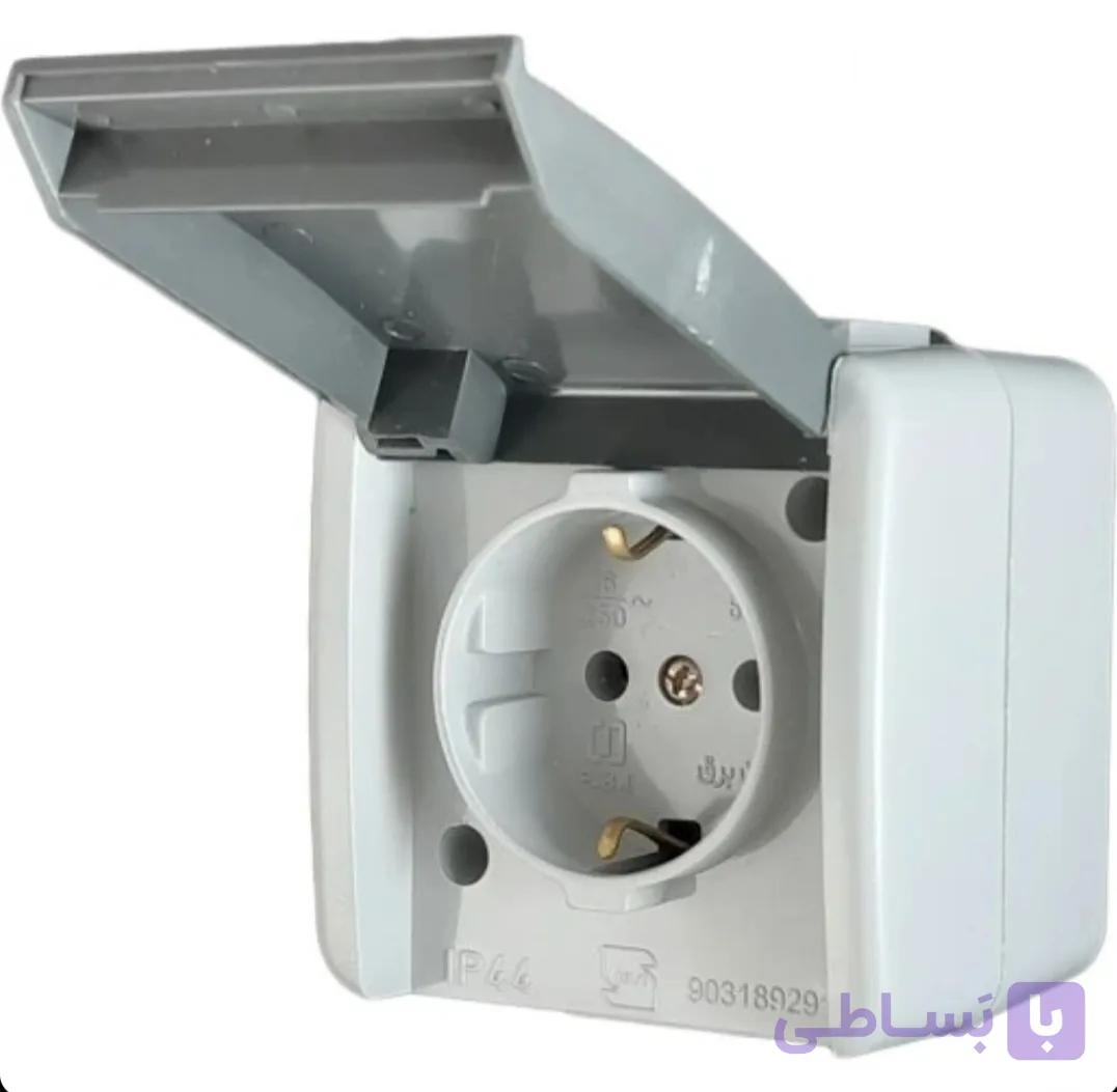 پریز ارتدار بارانیIP44روکارپارت برق ایرانیان