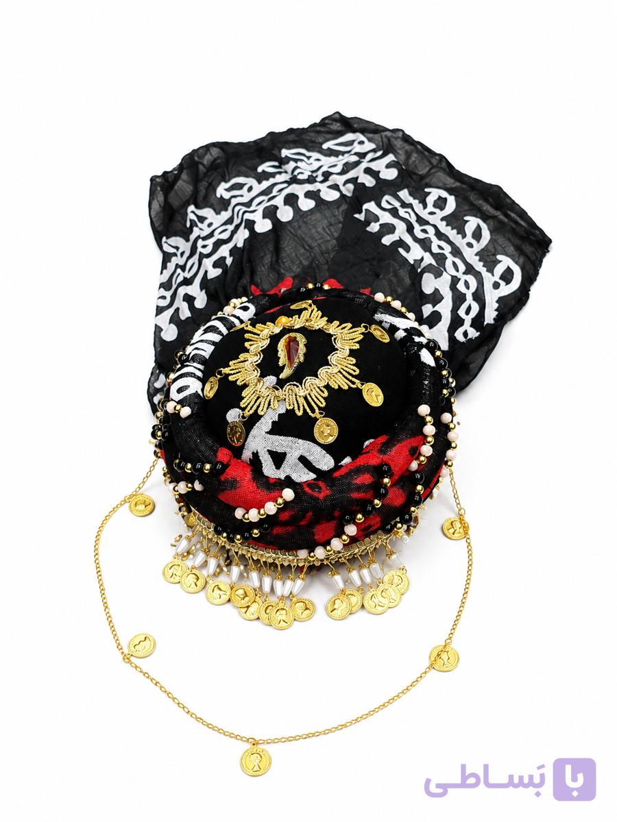 کلاه کردی.جنس مخمل.طرح گولونی سکه ای
