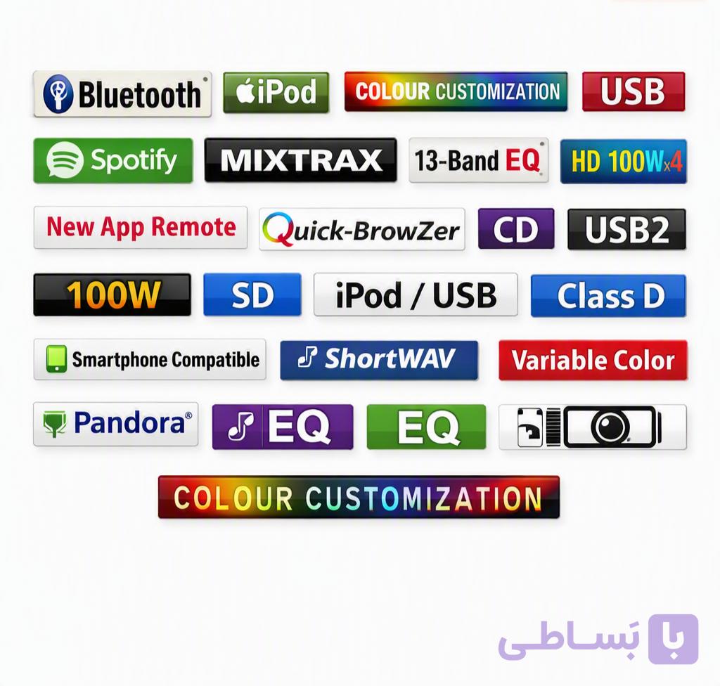 برچسب پنل پخش پایونیر باکیفیت