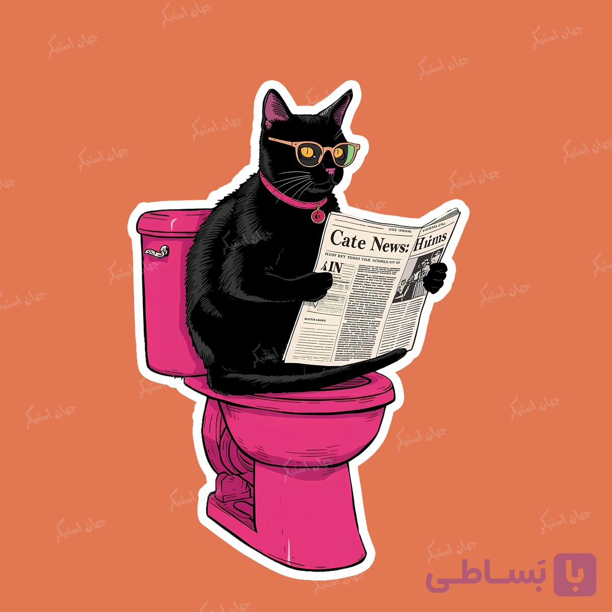 استیکر گربه - cat01