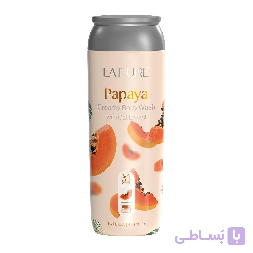 شامپو بدن کرمی پاپایا لپیور — تصویر 1