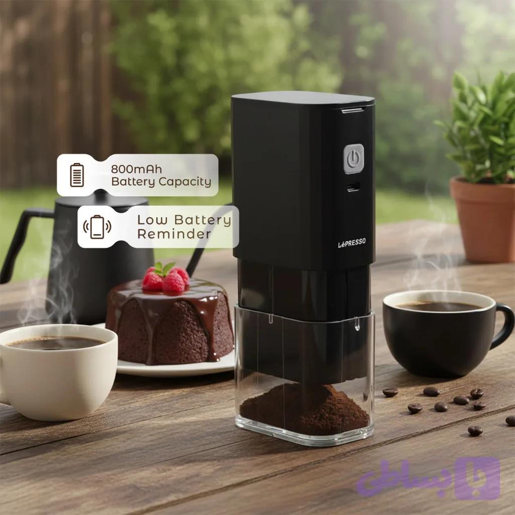آسیاب قهوه شارژی LePresso مدل JETGRIND اورجینال حعبه دار — تصویر 1