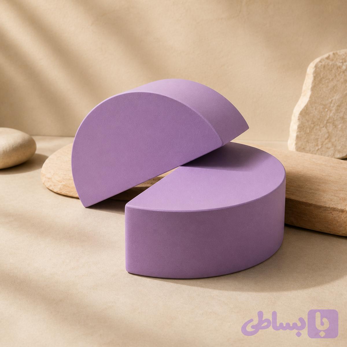 آجر یوگا مدل نیم‌دایره مناسب حرکات اتکایی و تعادلی