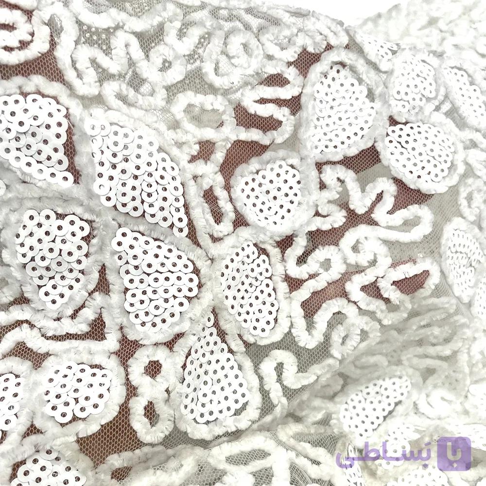 پارچه مخمل مش پولک SND4535 — تصویر 1