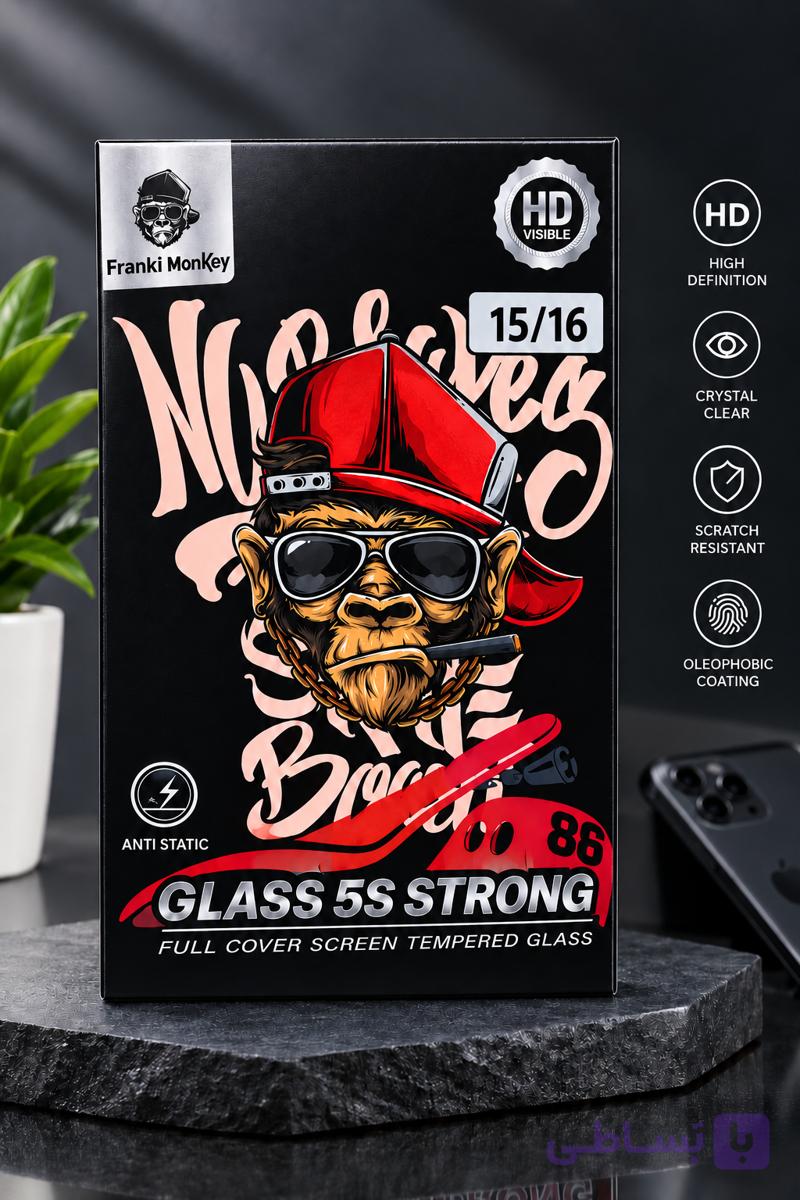 گلس پانکی مانکی HD visible مناسب گوشی آیفون iphone 13promax