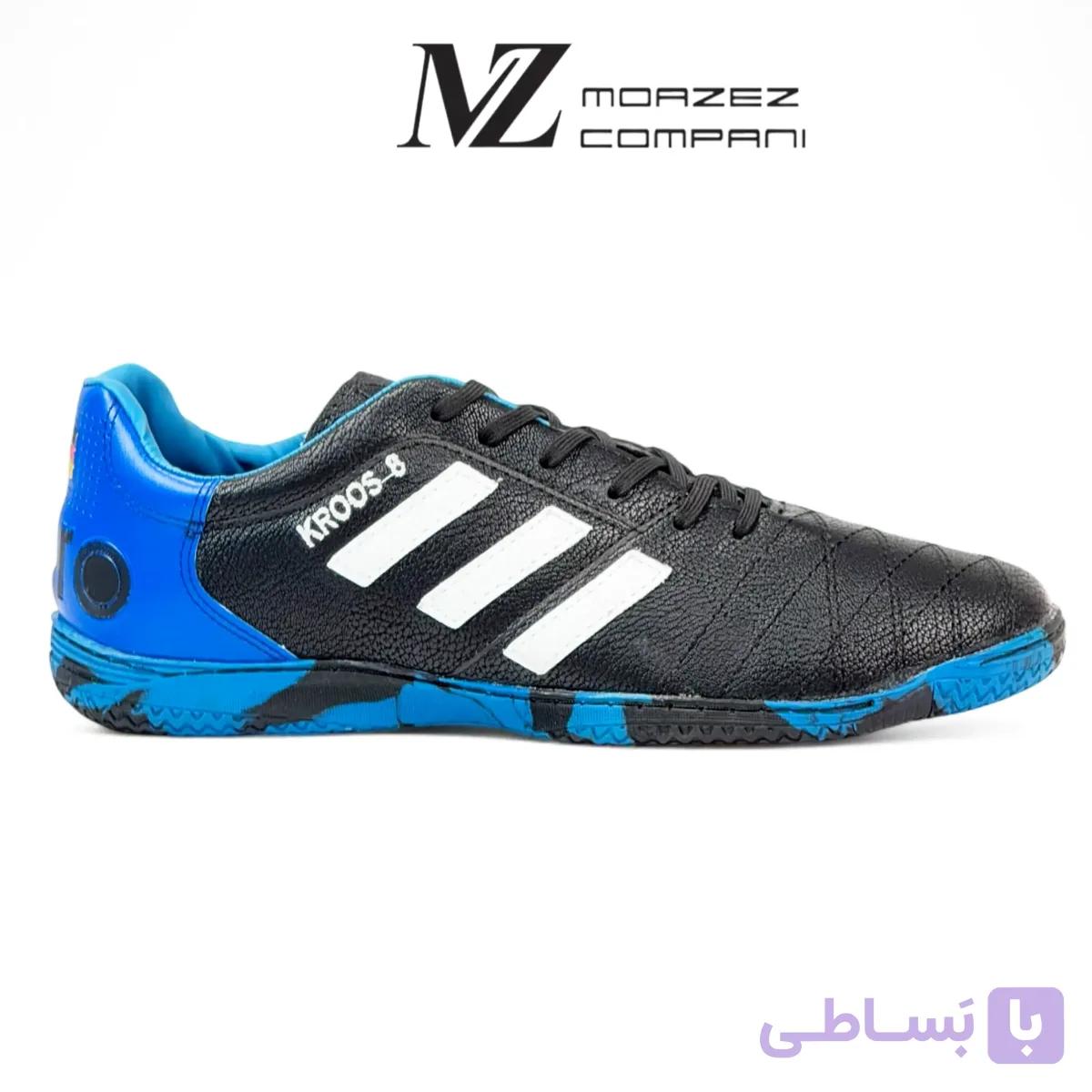 کفش سالنی آدیداس کروس مشکی آبی — تصویر 1