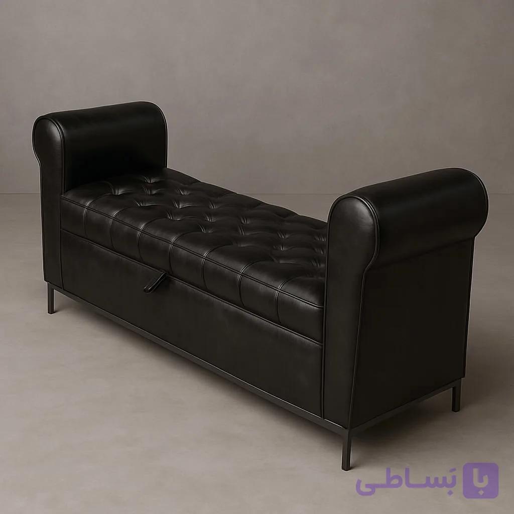 نیمکت انتظار با روکش مخمل
