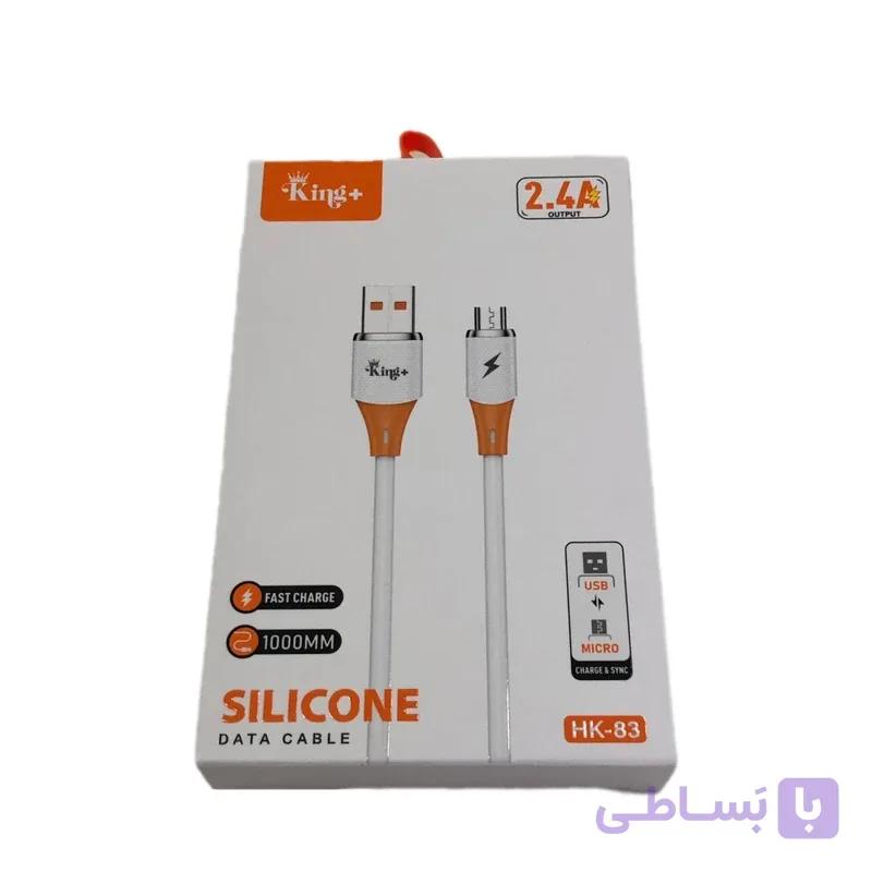 کابل تبدیل USB به USB-micro کینگ پلاس مدل HK-83 طول 1 متر — تصویر 1